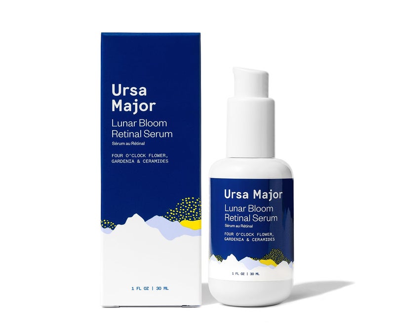 Ursa Major Lunar Bloom Retinal Serum  Potent  Gentle Facial Moisturizer  Smooth Fine Lines  Wrinkles  Vegan  CrueltyFree  For All Skin Types  10 ounce